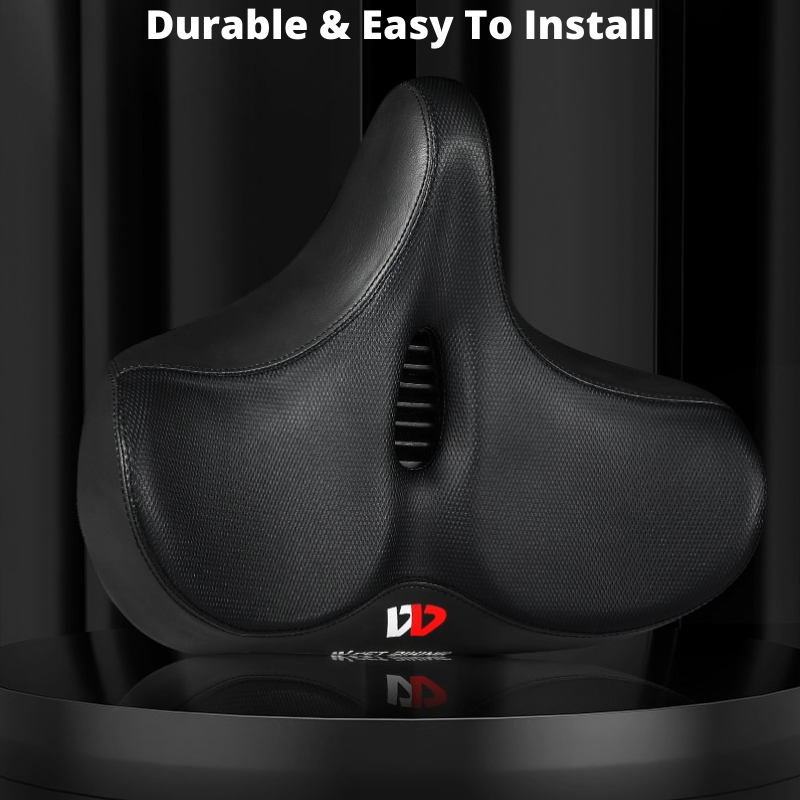 Oversized Bike Saddle with Dual Spring Suspension and Ventilation Channels All Vera Mart