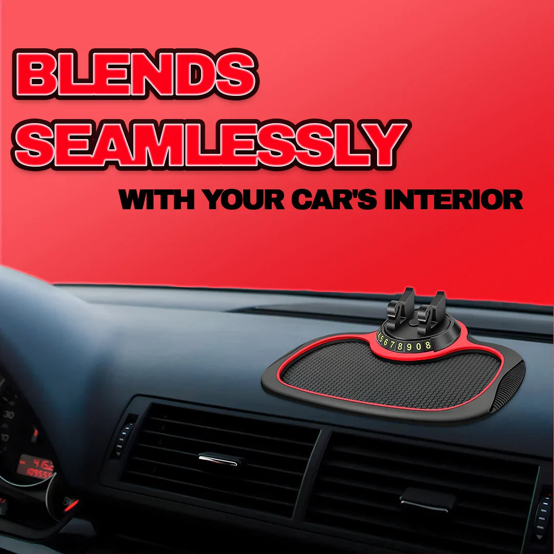 Dashboard Phone Holder with 360-Degree Rotation and Contact Number Tiles All Vera Mart