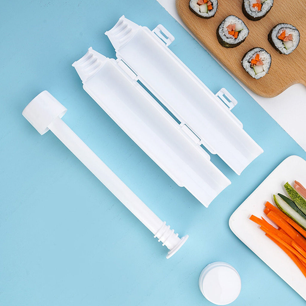 Sushi Roll Maker with Plunger Release System and Two-Piece Design All Vera Mart