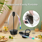 Portable Table Fan with Dual Power and Retractable Design for Fly Deterrent All Vera Mart