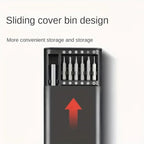 48-Bit Precision Screwdriver Set with Magnetic Aluminum Handle and Compact Storage Case All Vera Mart
