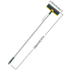 Extended Handle Floor Brush with Rotating Head and Built-In Scraper All Vera Mart