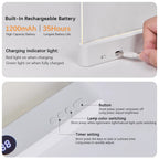 Rechargeable Flat Panel Reading Light with 3 Color Modes and Adjustable Brightness All Vera Mart