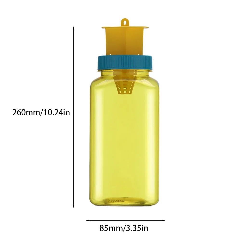 Fruit Fly Trap Bottle with Four Entry Points and Hanging Loop for Gardens All Vera Mart
