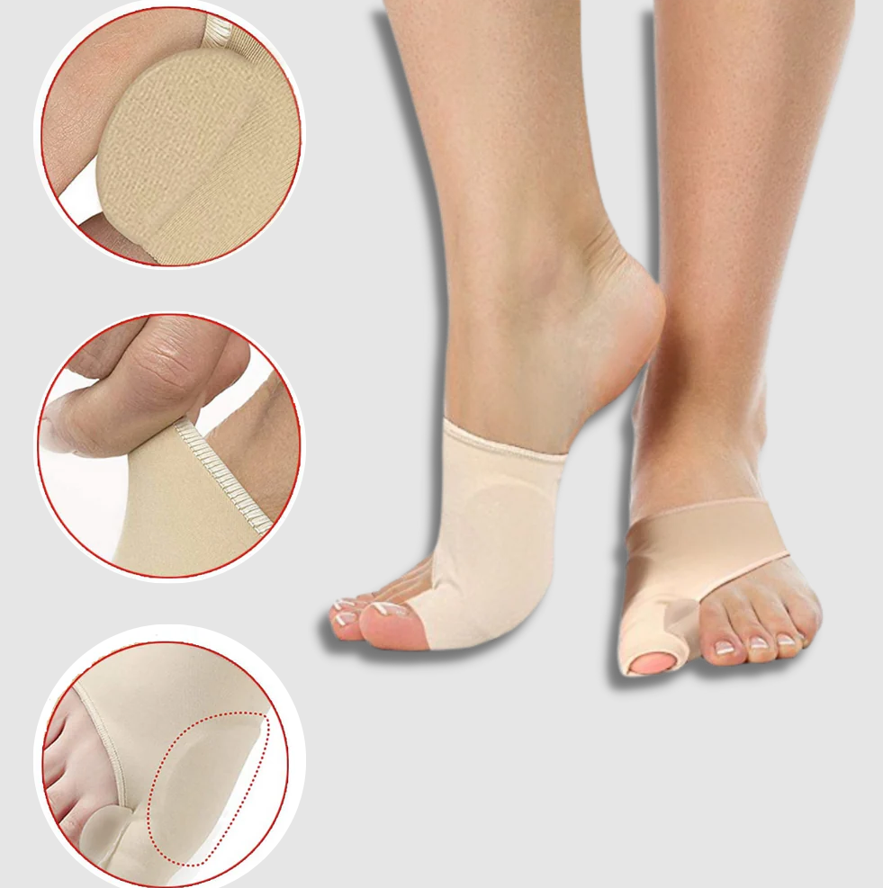 Toe Separator with Silicone Gel Pad and Breathable Elastic Fabric All Vera Mart