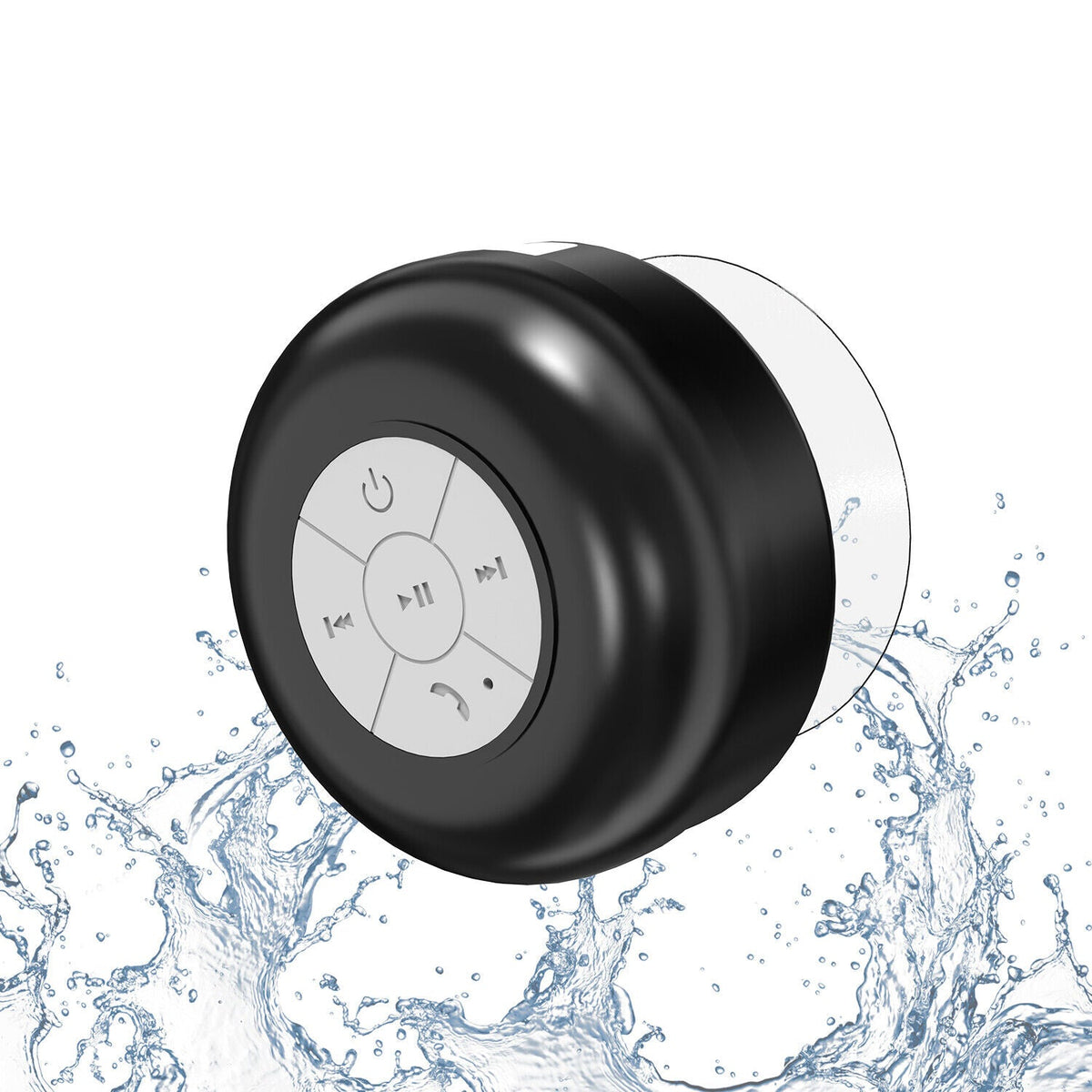 Waterproof Wireless Speaker with Suction Cup Mount and Hands-Free Calling, 10-Hour Battery All Vera Mart