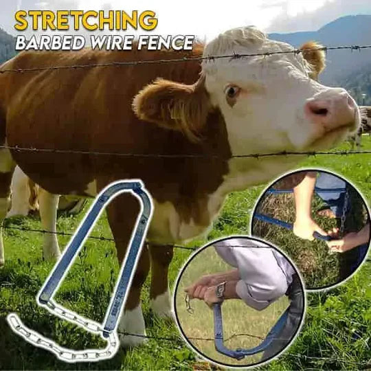 Wire Tensioning Tool with Dual Clamp Design and Lever Action for Fence Repair All Vera Mart