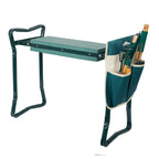 Garden Kneeler and Seat with Foam Cushion and Tool Pouch, 330 lb Capacity All Vera Mart