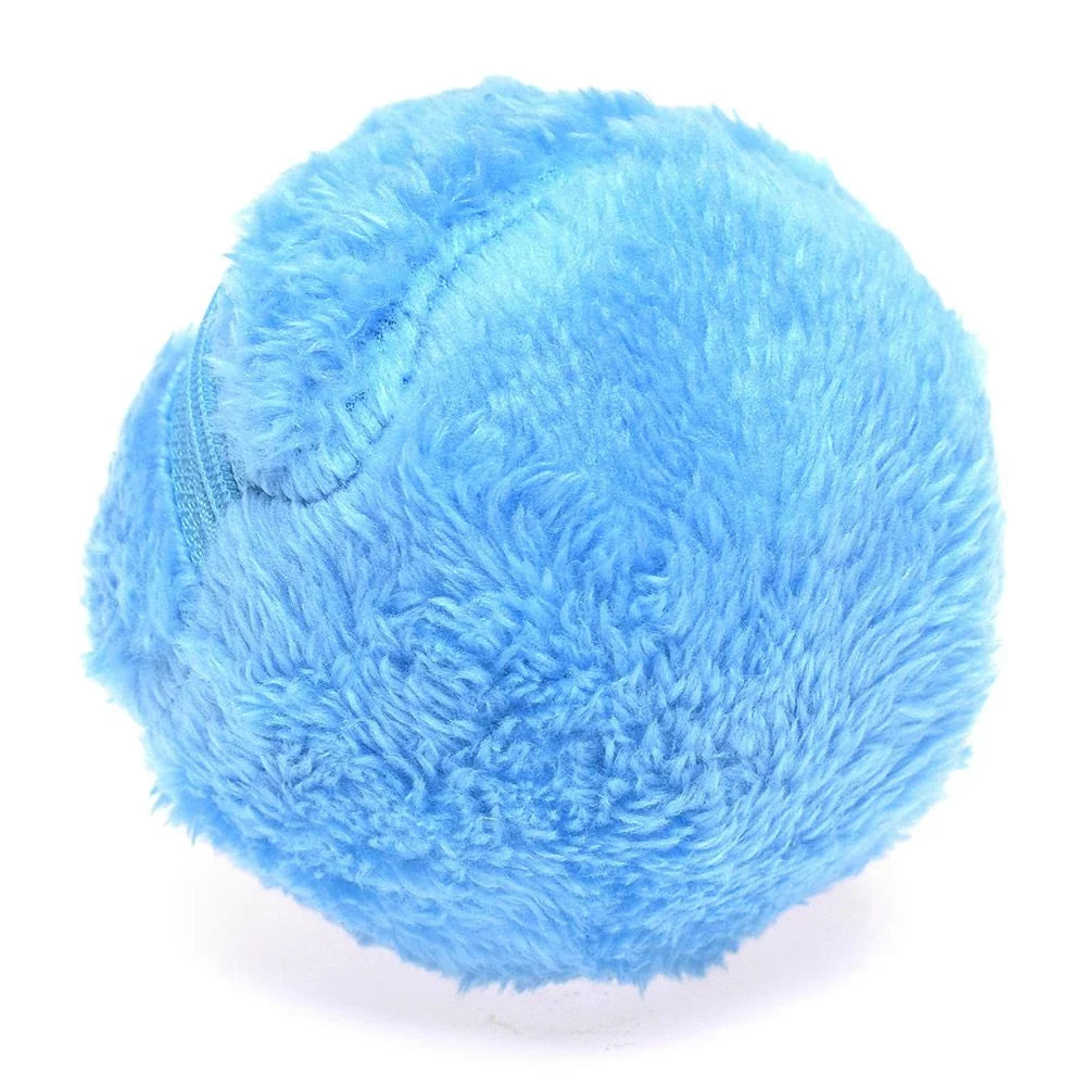 Interactive Rolling Ball for Dogs with Automatic Movement and Removable Fluffy Cover, 4 Colors All Vera Mart