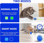 Rolling Interactive Cat Toy Ball with Rechargeable Battery and Adjustable Speed All Vera Mart