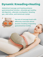Abdominal Massager with Dual Rotating Heads and Heat Function, Rechargeable All Vera Mart