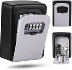 Wall Mount Key Storage Box with 4-Digit Combination and Shutter Cover All Vera Mart