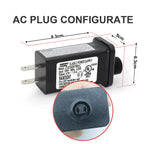 4.5V DC Power Adapter with 1.5A Output and Low-Profile Black Housing, Indoor Use All Vera Mart