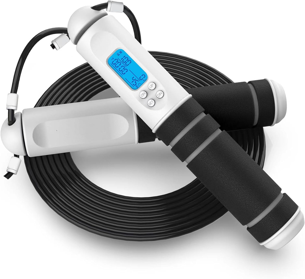 Digital Jump Rope with HD LED Display and Calorie Tracker All Vera Mart