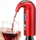 Electric Wine Aerator with Magnetic Aeration and Red Light, Rechargeable One Touch Pourer All Vera Mart