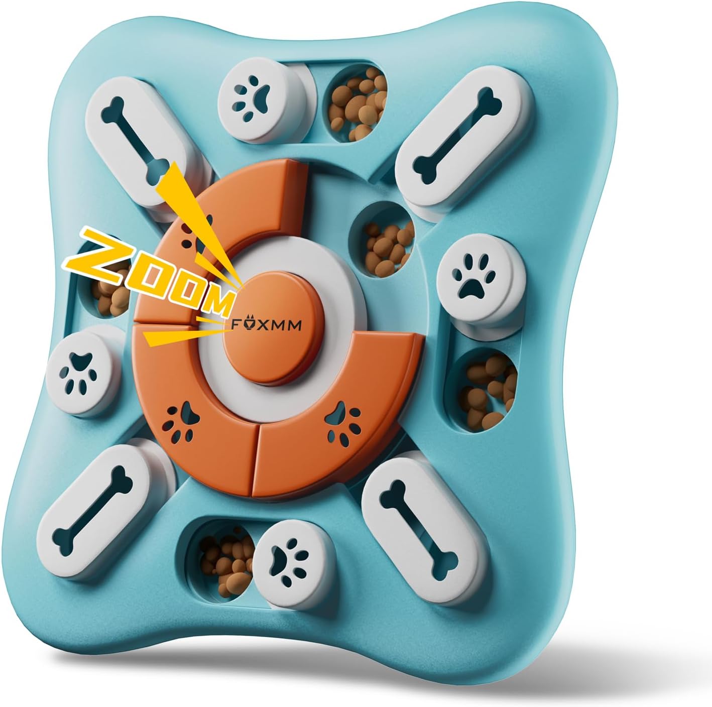 Interactive Dog Puzzle Toy with Sliding Treat Compartments and Squeaker All Vera Mart
