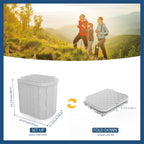 Portable Toilet Seat with Ergonomic Design and Integrated Lid for Camping All Vera Mart