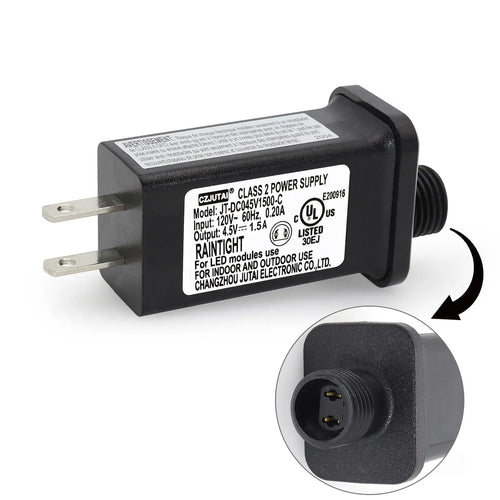 PREMIER ADAPTER Power Supply CZJUTAI JT-DC045V1500-IP44 4.5V 1.5A for Christmas, String, Projector, Lawn, Inflatable Devices (1 