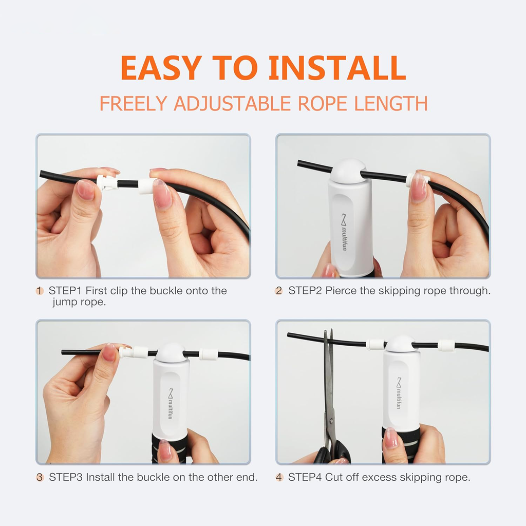 Digital Jump Rope with HD LED Display and Calorie Tracker All Vera Mart