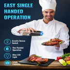 One-Hand Electric Grinder with Gravity Sensor and Ceramic Rotor, LED Light All Vera Mart