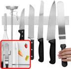 Stainless Steel Magnetic Knife Holder with Wall Mounting Hardware, 14-Inch All Vera Mart