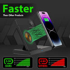 Wireless Charging Stand with Adjustable Phone Holder and LED Status Indicators All Vera Mart