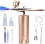 Rechargeable Airbrush with 60-Minute Runtime and Three Pressure Settings All Vera Mart