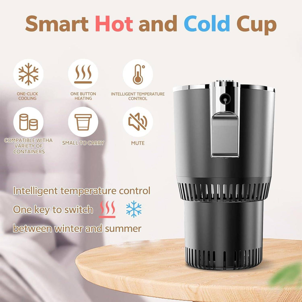 Thermoelectric Car Cup Holder with Dual Temperature Control and LED Display All Vera Mart