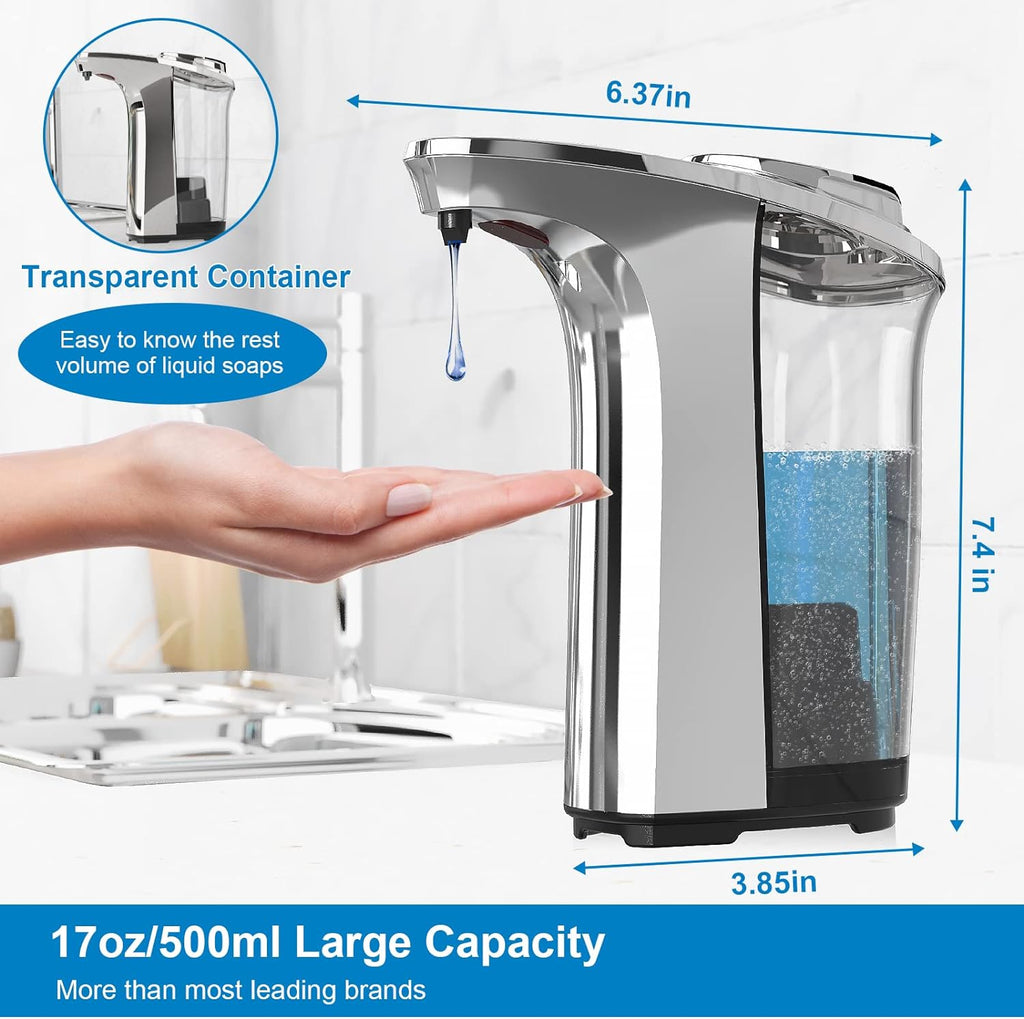 Sensor Activated Soap Dispenser with Adjustable Output and Aluminum Body All Vera Mart