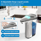 Sensor Activated Soap Dispenser with Adjustable Output and Aluminum Body All Vera Mart