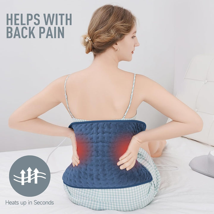Heating Pad with Six Temperature Settings and Auto Shutoff Timer, 24in All Vera Mart