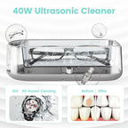 Ultrasonic Cleaner with 640ml Tank and Dual Timer for Rings, Eyeglasses, Watches All Vera Mart