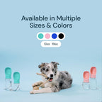 Dog Water Bottle with Attached Bowl and One Hand Button Control, 19oz All Vera Mart