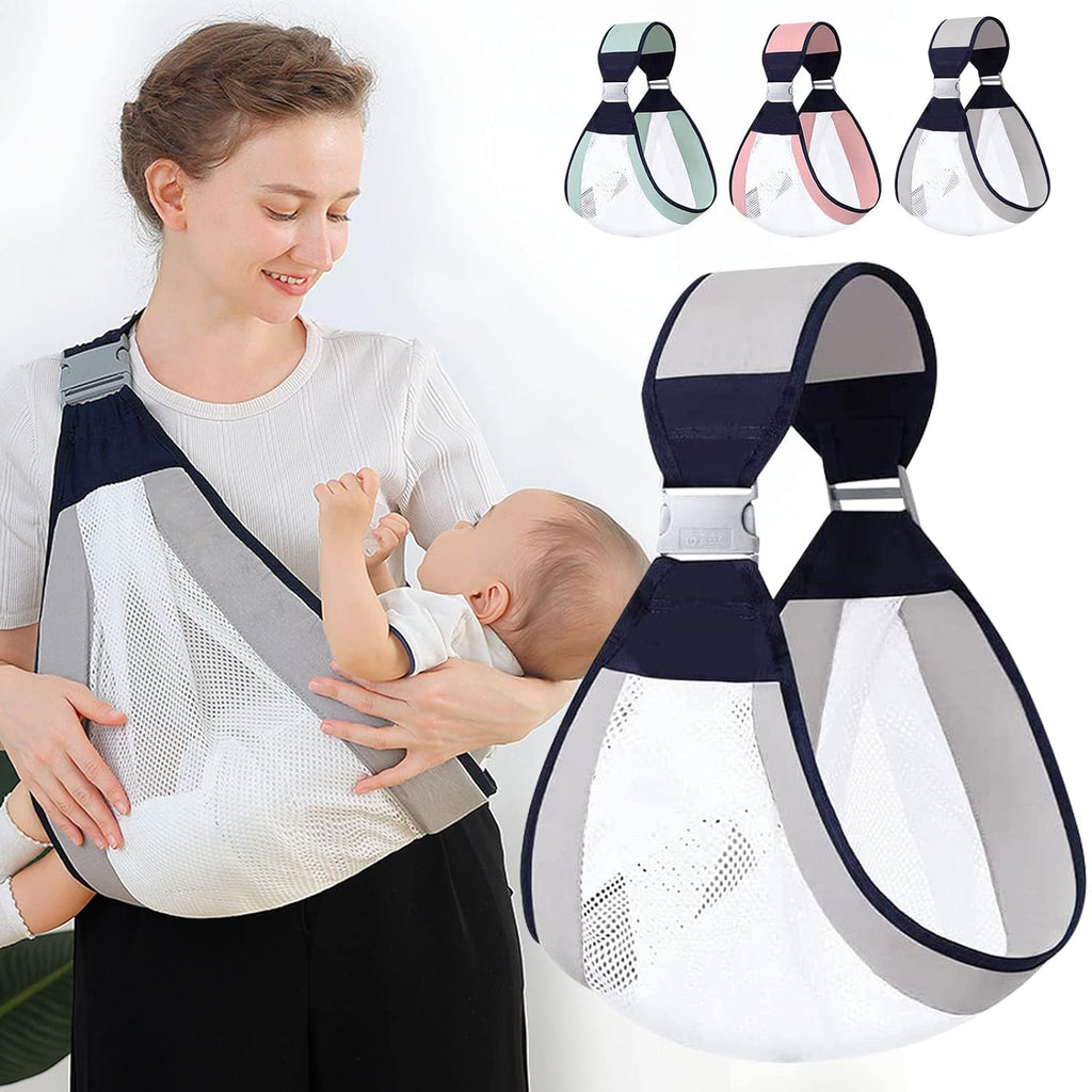 Breathable Baby Carrier Wrap with Padded Shoulder Support and Quick Release Clip All Vera Mart