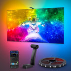 Multicolor TV Backlight Strip with Dual Edge Cameras and App Control for 98-100in TVs, 21ft All Vera Mart