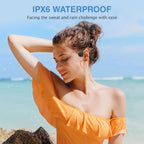Bone Conduction Headphones with Titanium Frame and IPX6 Water Resistance, Open Ear Design All Vera Mart