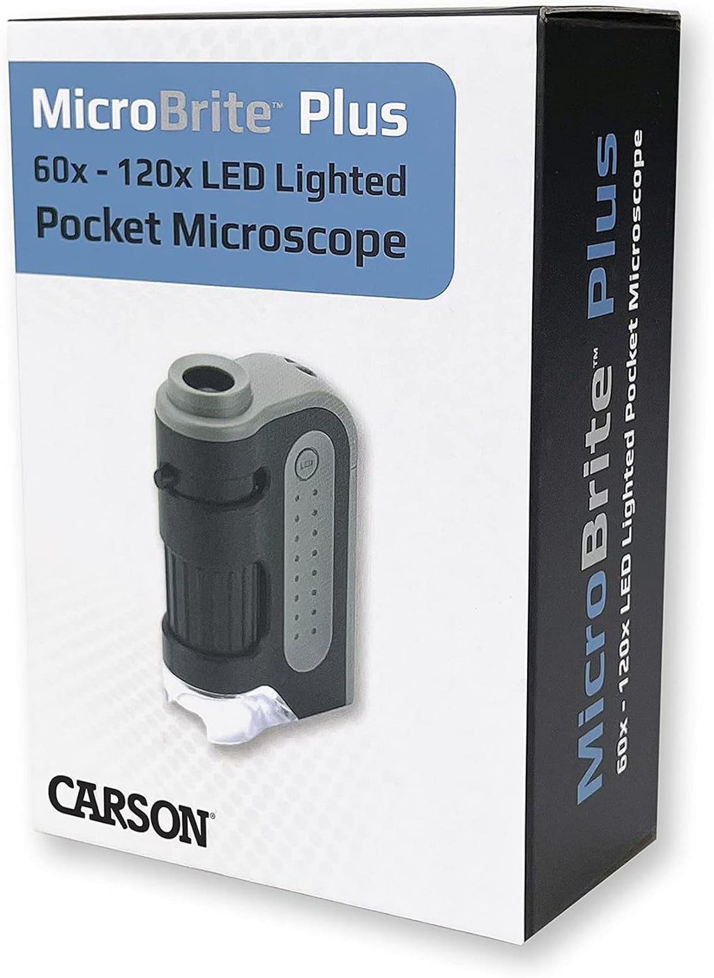 Pocket Microscope with 60x-120x Magnification and Built-in LED Light All Vera Mart