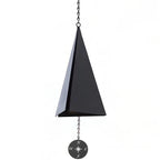 Coastal Wind Bell with Rotating Compass Windcatcher and Three-Tone Triangular Design, 20in All Vera Mart
