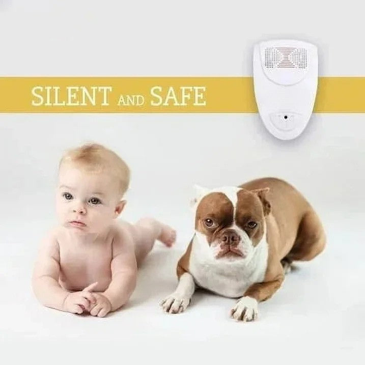 Ultrasonic Pest Repeller with 215 Square Foot Coverage and Multi-Pest Function All Vera Mart