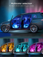LED Car Interior Light Strips with App Control and Music Sync All Vera Mart