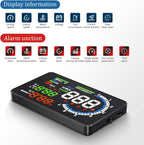 Car Head Up Display with OBD2 and GPS, 5.5in Color LED Screen All Vera Mart