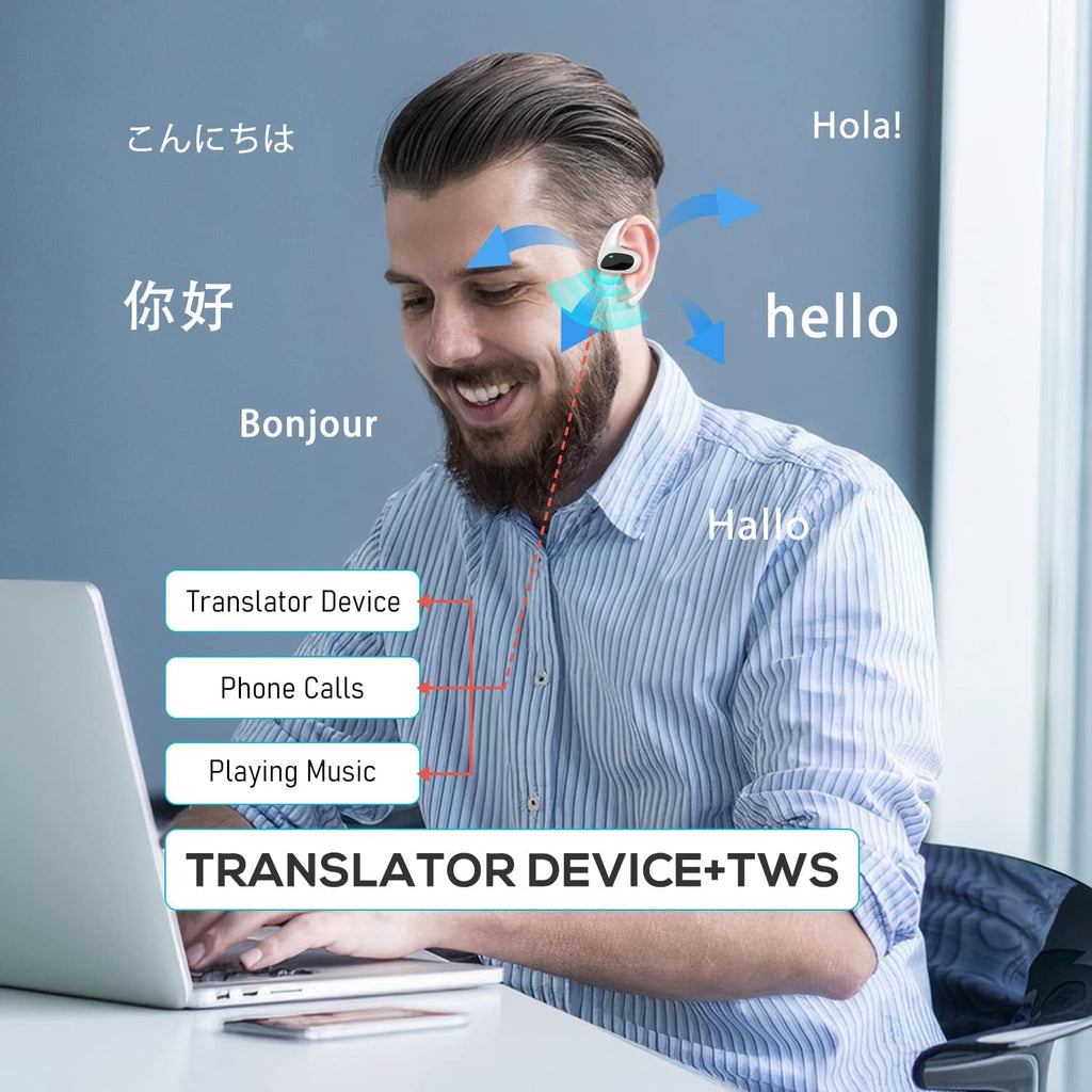 Real Time Translation Earbuds with 144 Language Support and Offline Mode All Vera Mart