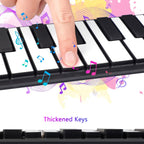 49-Key Roll Up Piano Keyboard with Recording Function and Built-in Speakers All Vera Mart