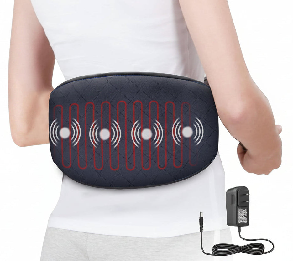 Heating Wrap with Vibration Motors and Adjustable Strap for Back, Waist, and Thighs All Vera Mart