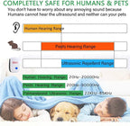Ultrasonic Pest Repeller with Adaptive Frequency and Low-Power Plug-In 100-800 Sq Ft All Vera Mart