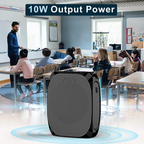 Voice Amplifier with Gooseneck Microphone and Noise Reduction, 10W Speaker for Groups All Vera Mart