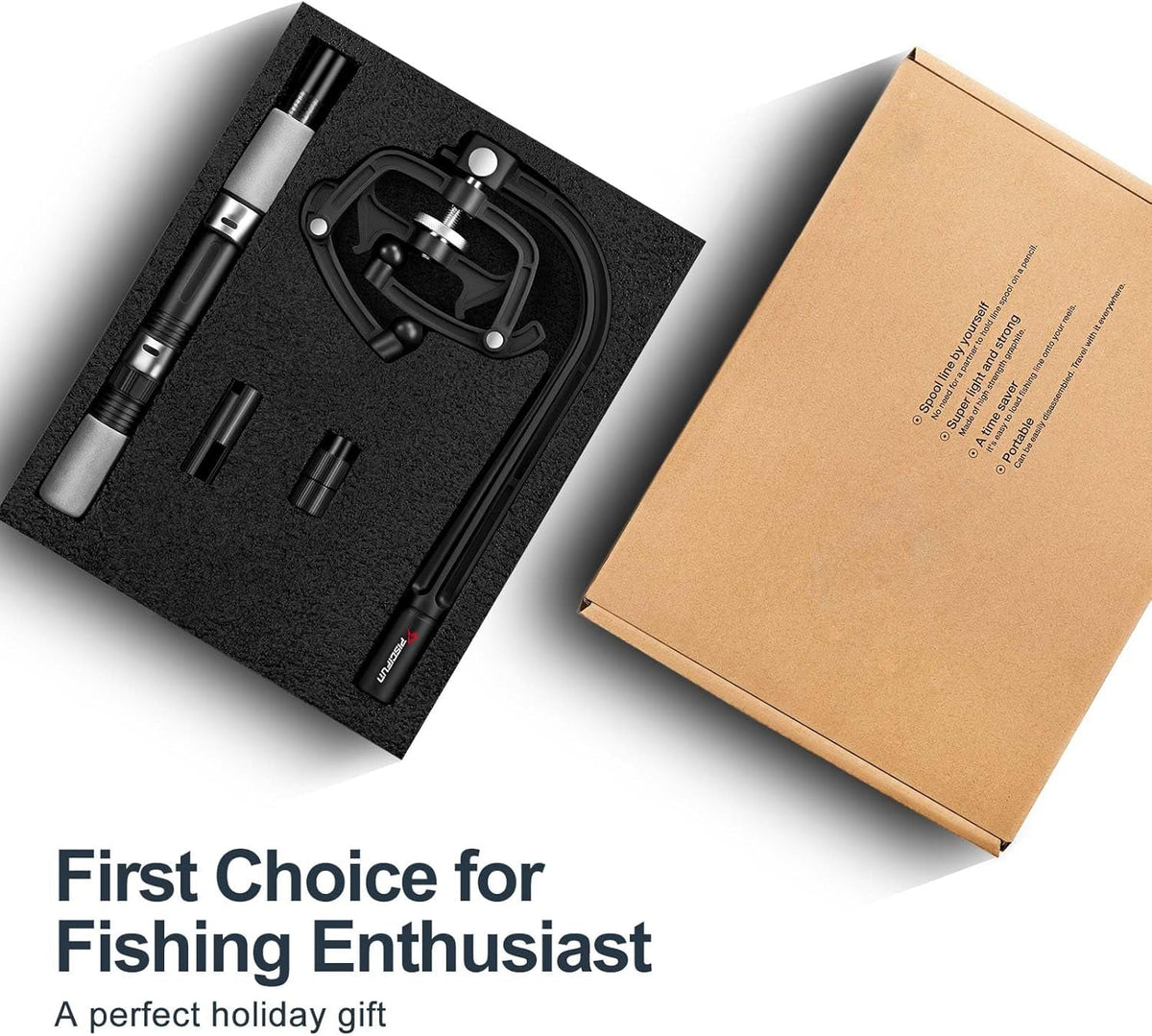 Portable Fishing Line Spooler with Spring Loaded Tension and Dual Reel Modes All Vera Mart