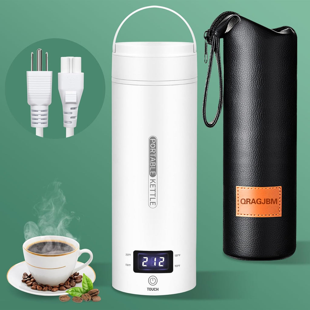 Travel Electric Kettle with Four Temperature Settings and Folding Handle All Vera Mart