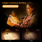 Book Light with Flexible Neck and Wide Beam Head, Rechargeable USB-C All Vera Mart
