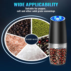 One-Hand Electric Grinder with Gravity Sensor and Ceramic Rotor, LED Light All Vera Mart